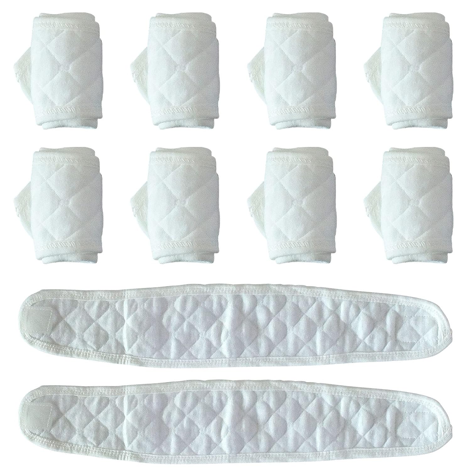 251230195221940_1 Topwon 10 Pcs Baby Belly Band Newborn Belly Binder Infant Umbilical Cord Band Belly Button Warp Registry Must Haves Gift Cotton - Image 1